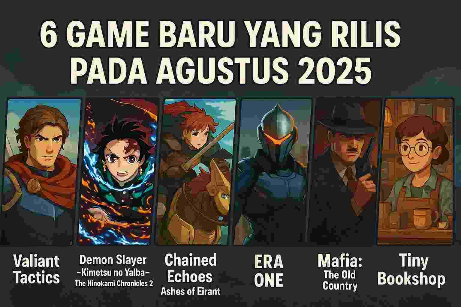 6 Game Baru yang Rilis pada Agustus 2025