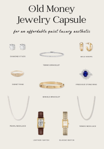 Koleksi aksesoris fashion elegan berupa kalung, gelang, dan anting sebagai pelengkap gaya identitas pribadi