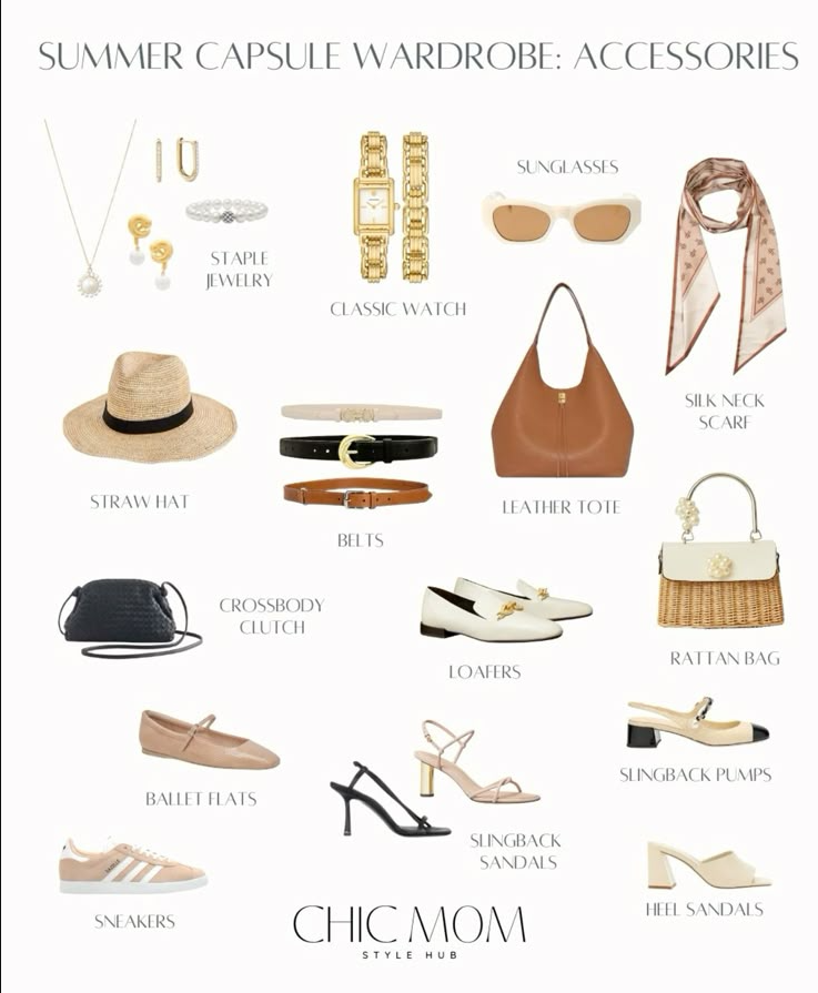 Koleksi aksesoris fashion berupa tas, sepatu, topi, dan perhiasan yang menegaskan aksesoris sebagai identitas gaya personal